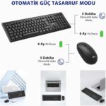 LENOVO KW200 LECOO KLAVYE & MOUSE SİYAH KABLOSUZ TR