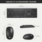 LENOVO KW200 LECOO KLAVYE & MOUSE SİYAH KABLOSUZ TR